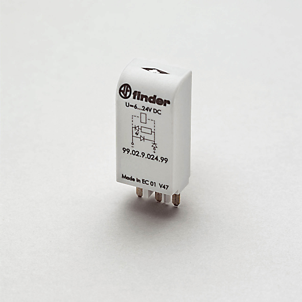 FINDER 99.02.0.230.98 LED MODUUL GN 230VAC +VARIST afbeelding 2