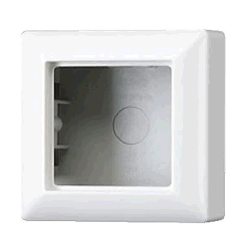Opbouwbehuizing 1v + afdekraam alpinewit A/AS