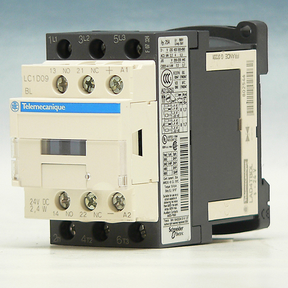 SCHNEIDER LC1D09BL MAG SCHAK 3P 4KW 24VDC L VERBR afbeelding 2