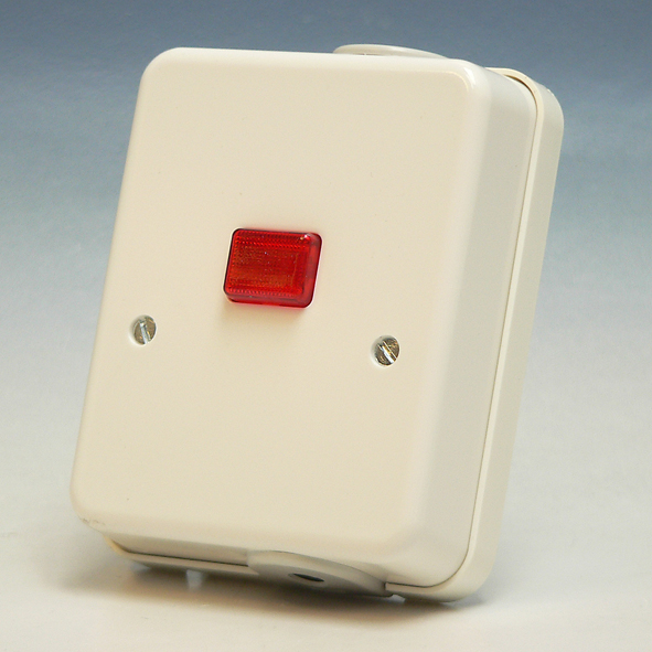 Badkamertrekschak. opb 2p controle IP44 alpinewit afbeelding 2