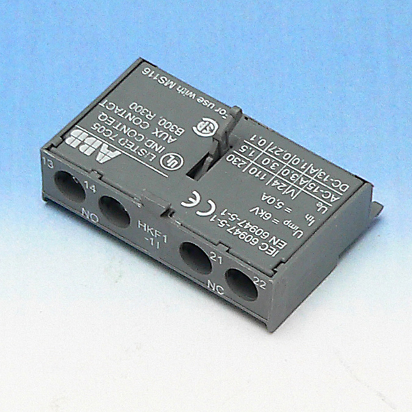 ABB MS 1XX-HKF 1-11 HULPCONTACT 1M1V MS116 FRONTM afbeelding 2