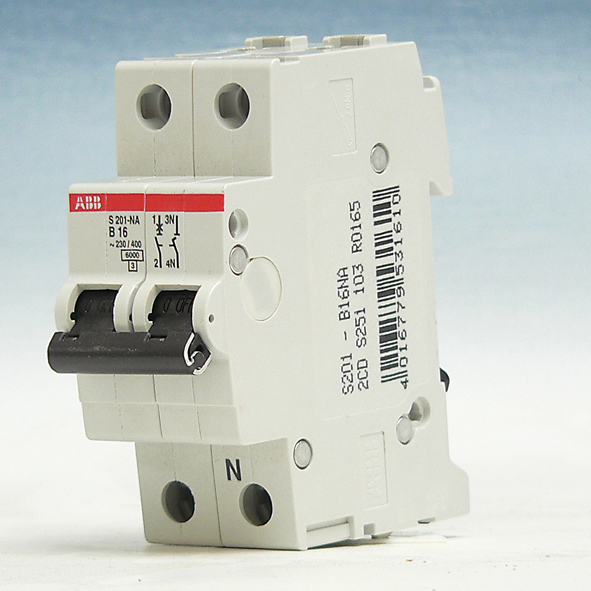 ABB S 201 B16 NA AUTOMAAT B16A 6KA 1P+N afbeelding 2
