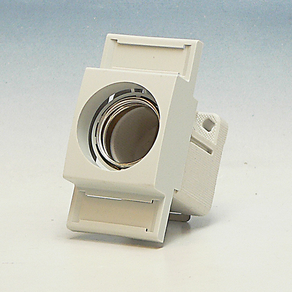 Hager Schroefpatroonhouder 1x25A met afdekking DIN-rail L14D afbeelding 2