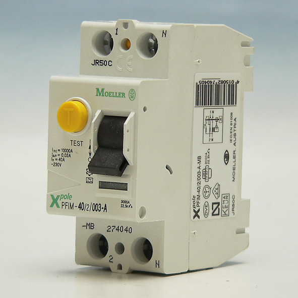 Eaton Moeller aardlekschakelaar 2 polig 40A 30 mA afbeelding 2