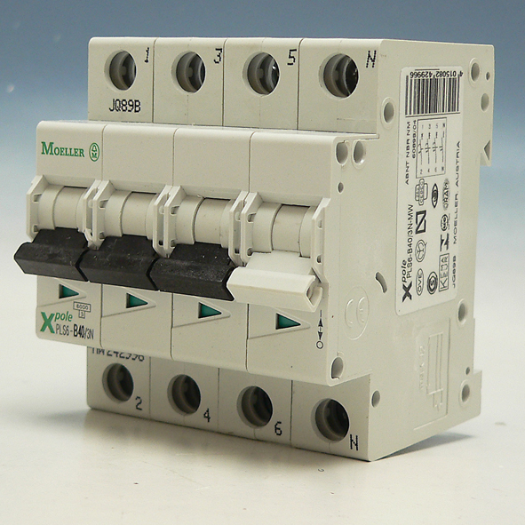 EATON PLS6-B40/3N-MW AUTOMAAT B40A 6KA 3P+N afbeelding 2