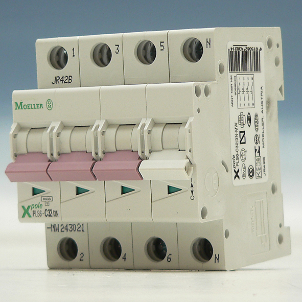 EATON PLS6-C32/3N-MW AUTOMAAT C32A 6KA 3P+N afbeelding 2