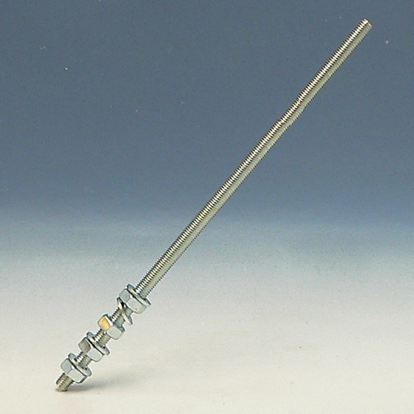 Draadstangset M10 incl. moeren/ringen 0,3m M10/300