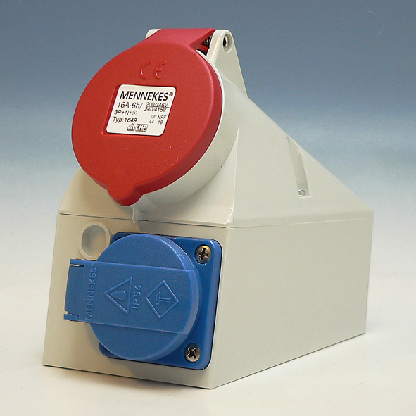 MENNEKES CEE 1649 WCD 16A 5P 400V WCD230V16ATWIN afbeelding 2