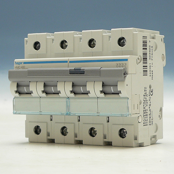 Hager Installatieautomaat 4-P C80A 10kA HMC480 afbeelding 2