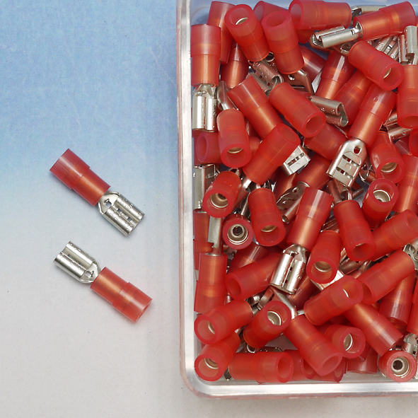 Nylon Geïsoleerde Vlakstekerhuls 4,8x0,8mm voor 0,5-1,5 mm2 afbeelding 2