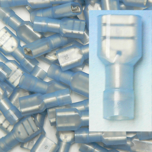 Vol. Nylon Geïsol. Vlakstekerhuls 6,3x0,8mm voor 1,5-2,5 mm2 156240 afbeelding 2