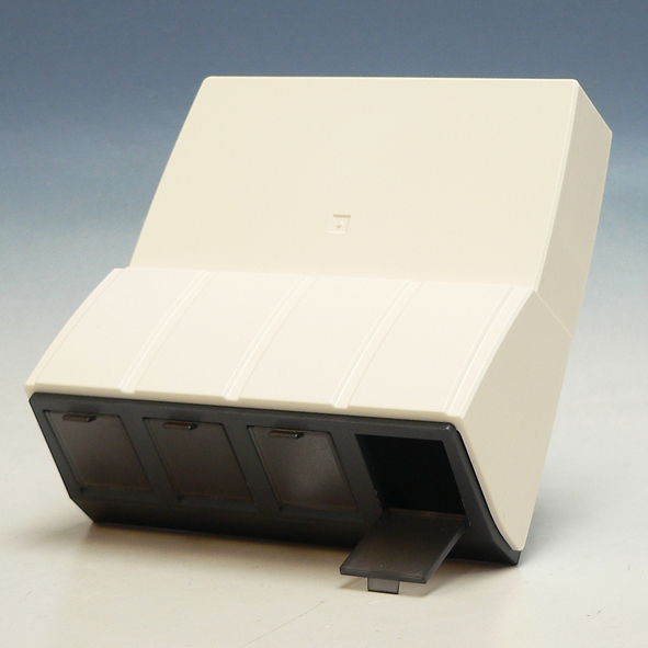 Datadoos universeel 4v (excl. adapters) crème 1871 afbeelding 2