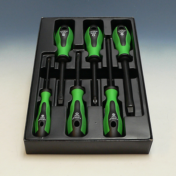 HAUPA 101560 SCHROEVENDR SET 6ST GRZW afbeelding 2