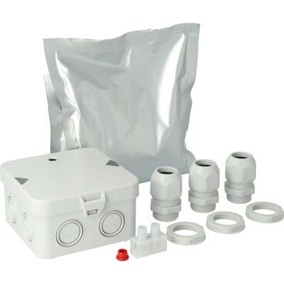 Attema Gietmofpakket kabeldoos/3x M25-wartel/kroonsteen/giethars IP68 2511
