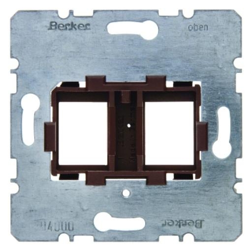 BERKER 454107 DRAAGFRAME TBV 2XMJ BRUIN afbeelding 2