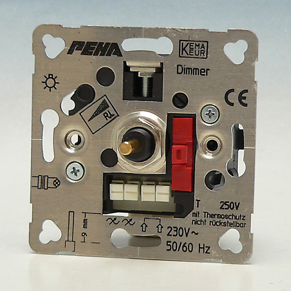PEHA 433 HAB O.A DIMMER INB ELECTR 315W STEEK afbeelding 2