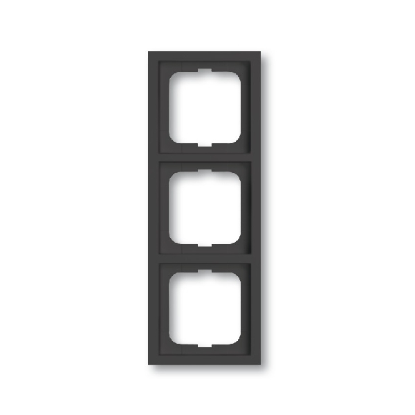 Busch-Jaeger 3-voudig afdekraam 1723-181K antraciet (2CKA001754A4242) afbeelding 2