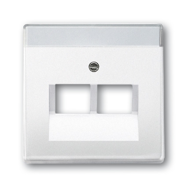 Busch-Jaeger centraalplaat 2v 1803-02-84 studiowit (2CKA001710A3164) afbeelding 2