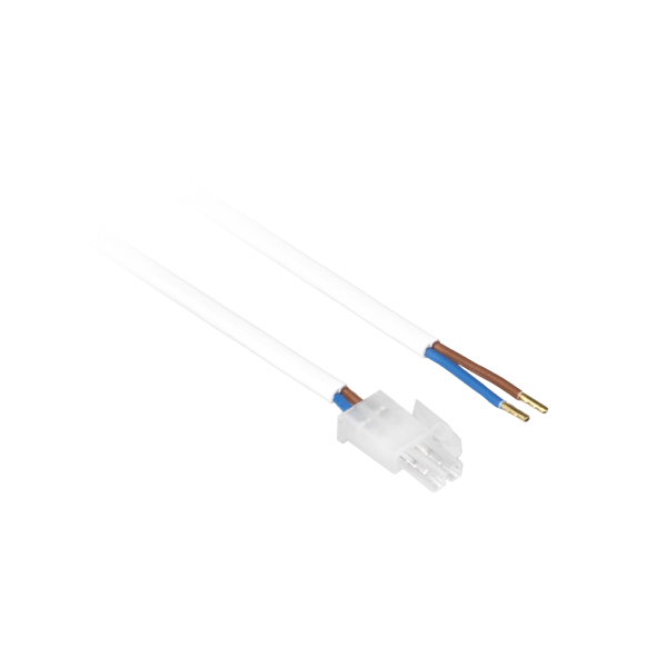LUMIPARTS 5.03.0002 AANSLSN 2X0.75 3M AMP WT afbeelding 2
