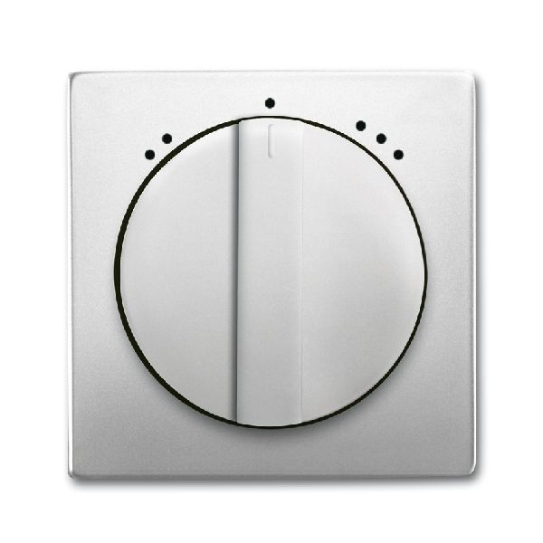 Busch-Jaeger inzetplaat 3 standen ventilatie Pure Stainless Steel (2CKA001710A3771) afbeelding 2