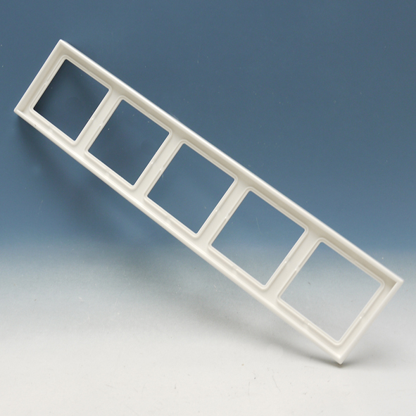 Afdekraam 5v duroplast alpinewit LS