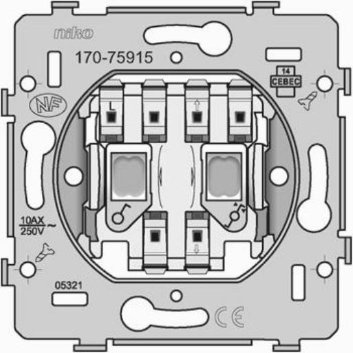Sokkel rolluiksch. "start/stop/op/neer" 170-75915