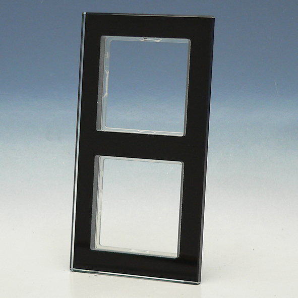 Afdekraam 2v glas zwart ACR afbeelding 2