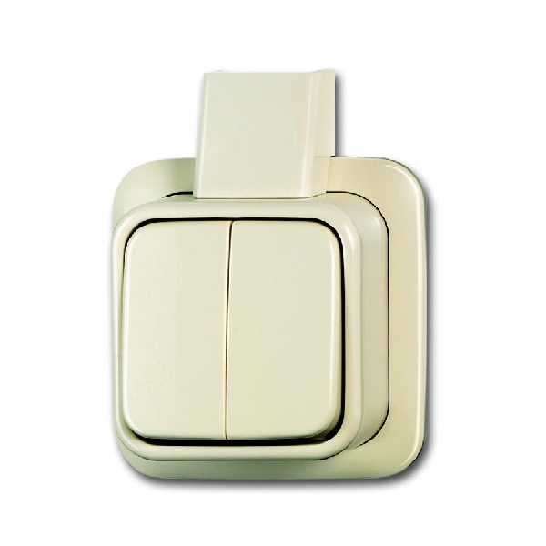 Busch Jaeger opbouw serieschakelaar creme (2CKA001042A1011) afbeelding 2