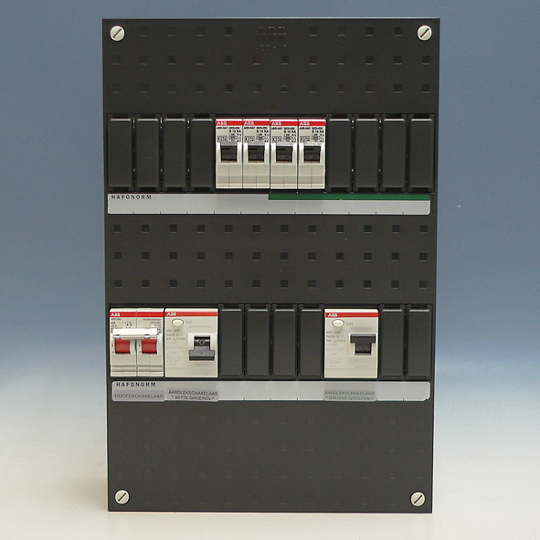 ABB HAF 4-groepenverdeler 1-fase hoofdsch. 2x ALS2p 30mA 2+2 autom. HAD3232-22+H42