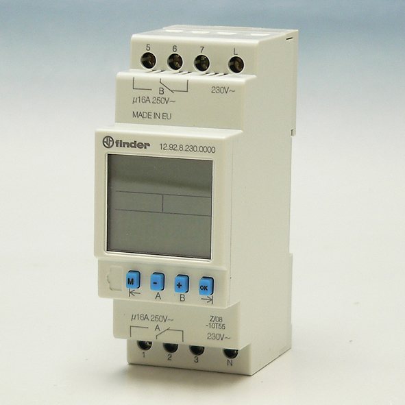FINDER 12.92.8.230.0000 KLOK DIG ASTRO WEEK 2W230V afbeelding 2