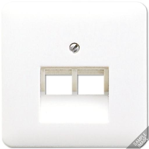 JUNG INZETPLAAT RJ45 UEA8 CD500 creme 569-2UA kopen? | Elektroshop.nl