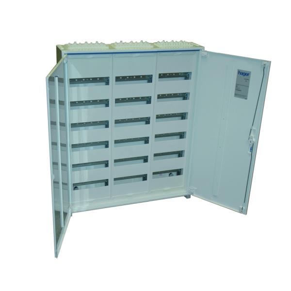 Hager Verdeler 800x950x161mm 216 modulen IP44 wit FWQ63P afbeelding 2