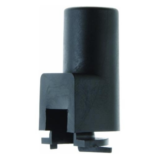 Berker serie 1930 buisinvoer voor opbouwraam zwart (181705) afbeelding 2