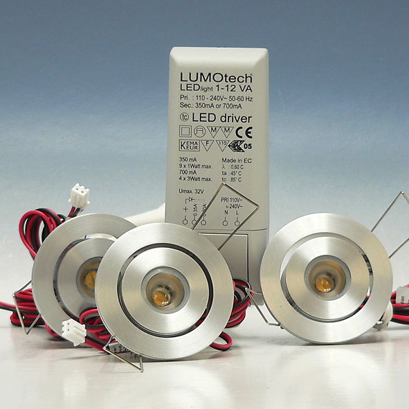 KLEMKO VENICE-XPG-KIT1 LED SET 3SPOT+DRIVER+2M SNO afbeelding 2