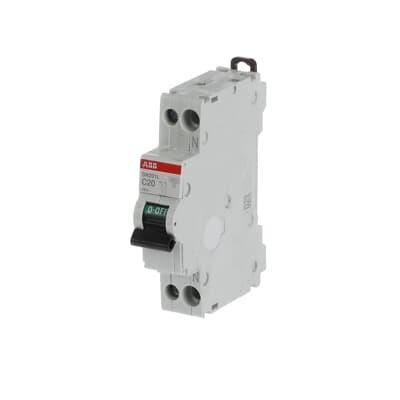 ABB SN 201L C20 AUTOMAAT C20A 4.5KA 1P+N afbeelding 2