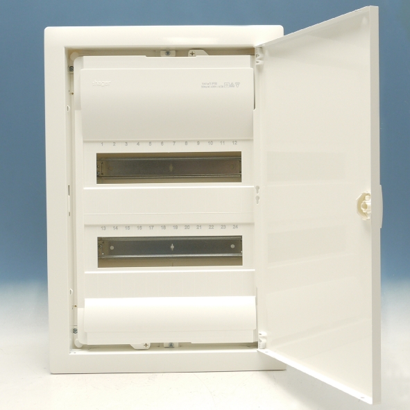 Hager Inbouwverdeler 2x12modulen wit IP30 VU24LN afbeelding 2