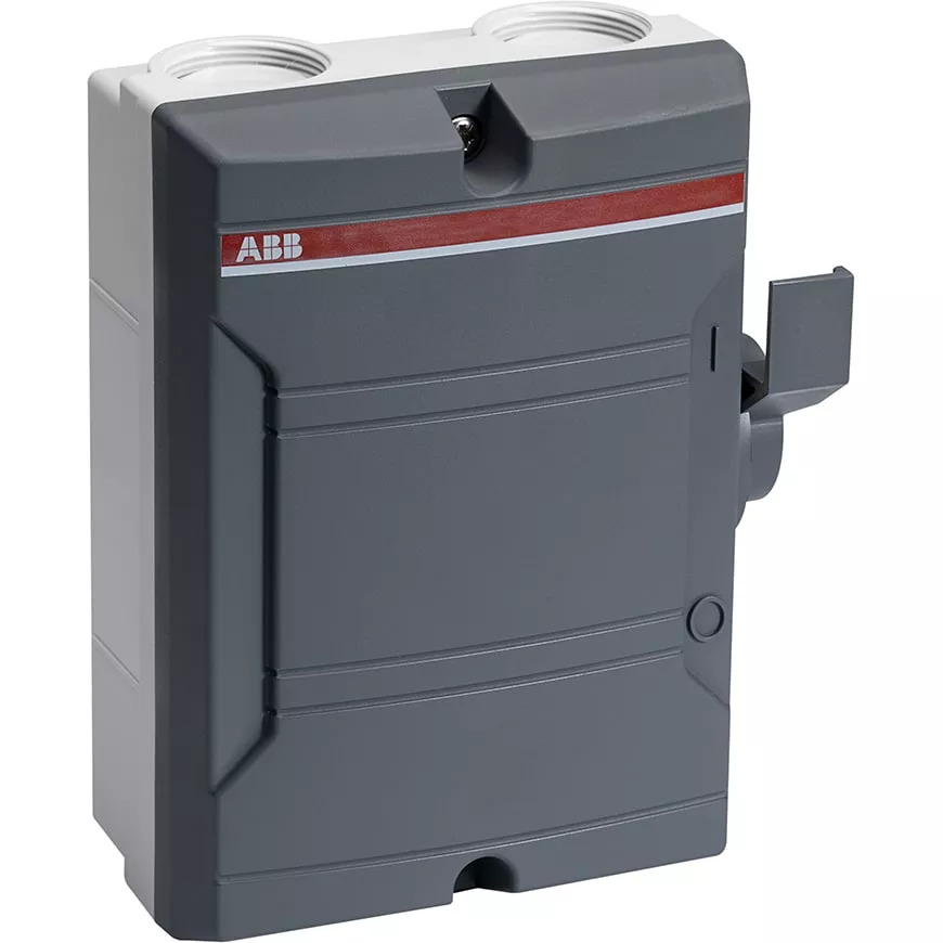 ABB Werkschakelaar 4p 25A 7,5kW IP65 2x M25 invoer BW 425 TPSN