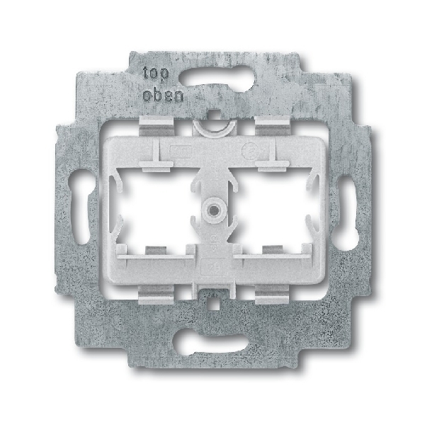 Draagring 2x modular jack 15,9x18,7 grijs 1820 afbeelding 2