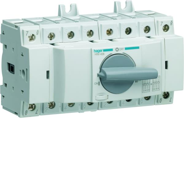 Hager Omschakelaar 4-P 80A modulair HIM408 afbeelding 2