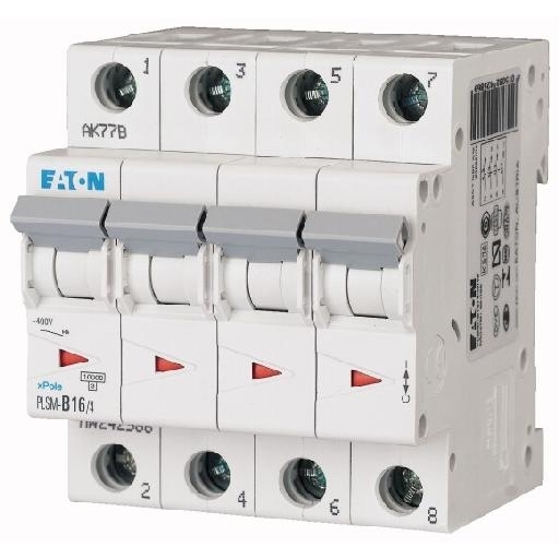 EATON PLSM-B16/4-MW AUTOMAAT B16A 10KA 4P afbeelding 2