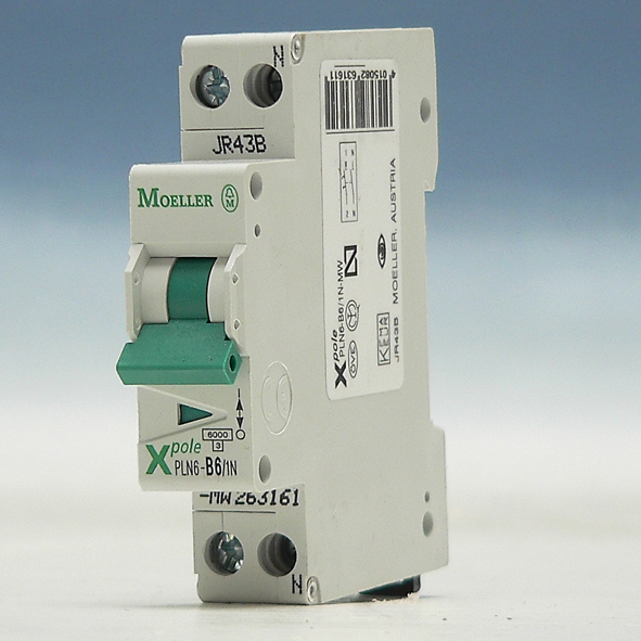 EATON PLN6-B25/1N-MW AUTOMAAT B25A 6KA 1P+N afbeelding 2