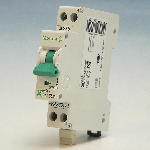 EATON PLN6-C4/1N-MW AUTOMAAT C4A 6KA 1P+N afbeelding 2