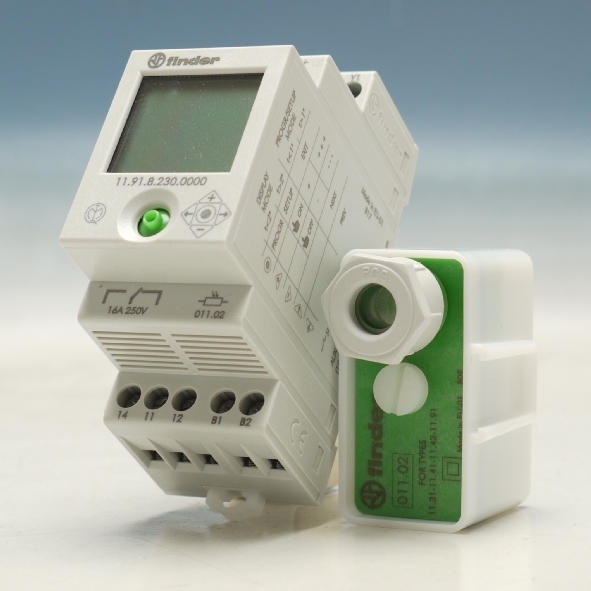 FINDER 11.91.8.230.0000 SCHEMERSCH OPB 1M 230VAC+1 afbeelding 2