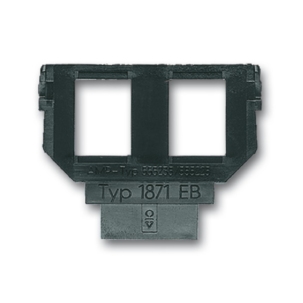 Inzetplaat tbv 1758-xx 2x MJ AMP Cat3 1871 EB afbeelding 2