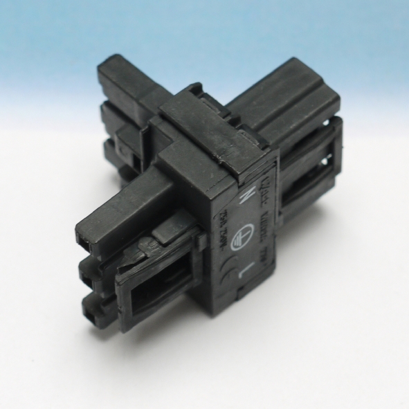 Wago 770 606 t-verdeler 3p zwart afbeelding 2