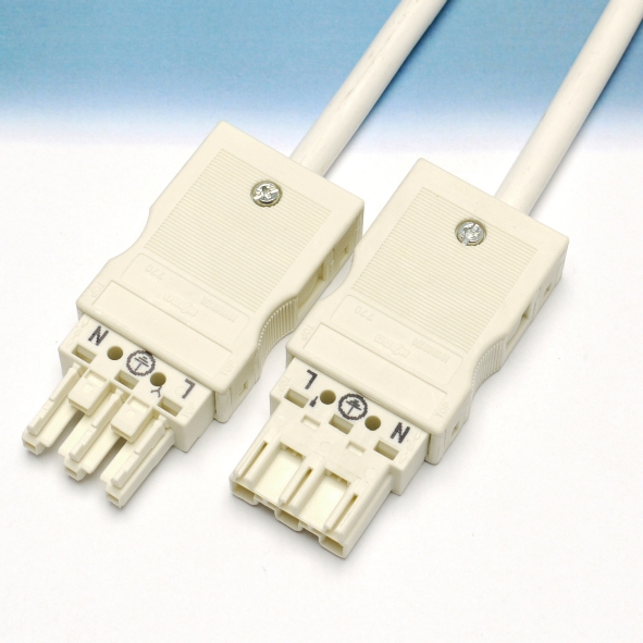 Wago Koppelkabel male-fem 2m 3x1.5 wit 771 9993 006 202 Winsta afbeelding 2