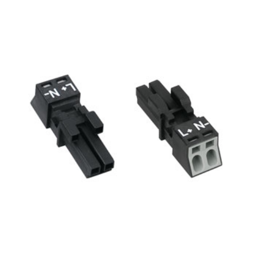 WAGO 890-242 STEKER FEMALE MINI 2P GR afbeelding 2
