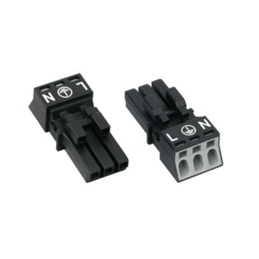 WAGO 890-243 STEKER FEMALE MINI 3P GR afbeelding 2
