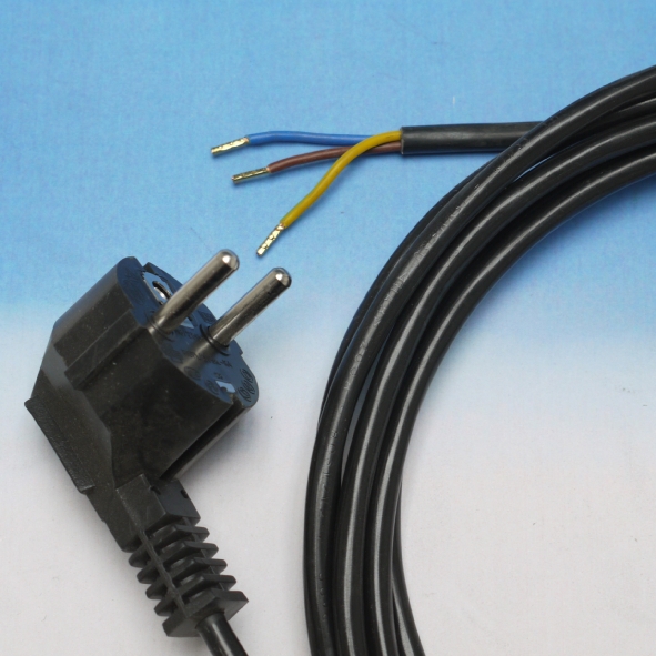 HAKA AANSL 3X0.75 AANSLUITSN 90G4M ZW PVC afbeelding 2