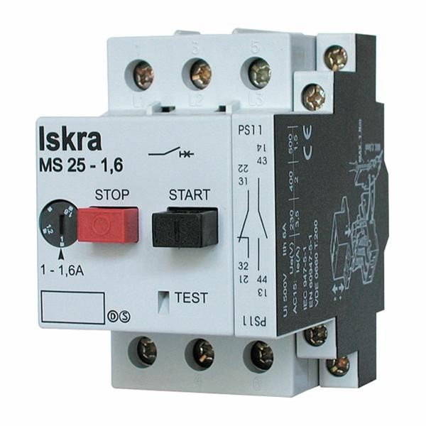 Motorbeveiliging MS25 1,0-1,6A 3p afbeelding 2